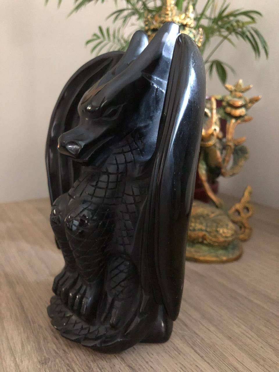 Dragon en obsidienne