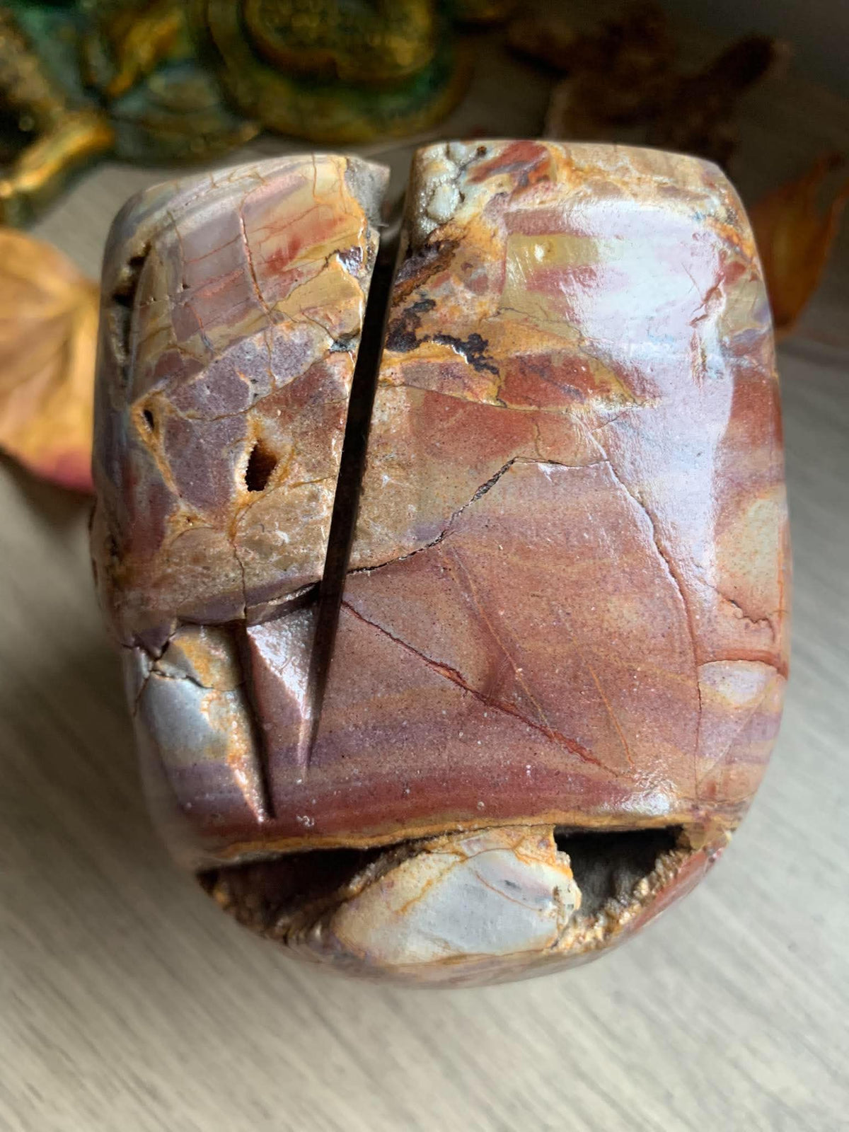 Crâne de cristal en agate d’Indonesie