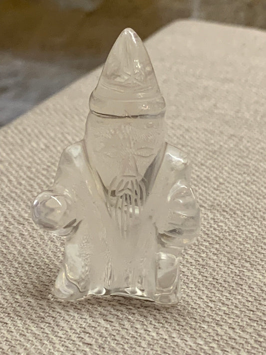 Statuette de Merlin 🧙 en cristal de roche