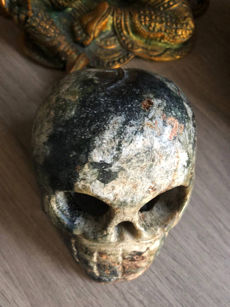 Crâne Hongshan en jade
