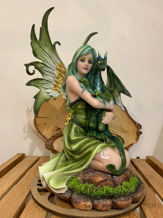 Statue Fée et Dragon