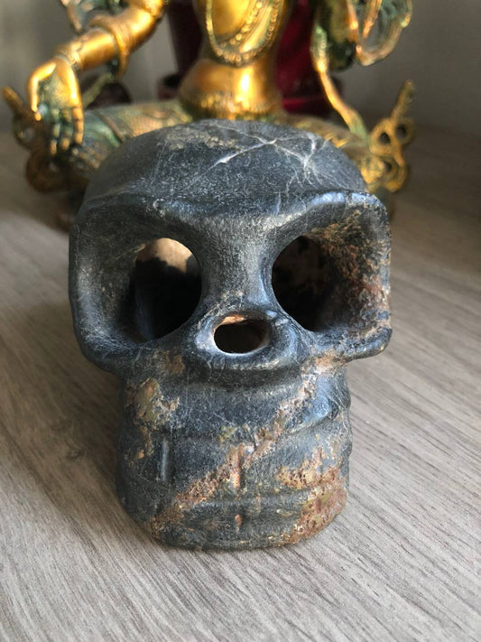 Crâne Hongshan en jade