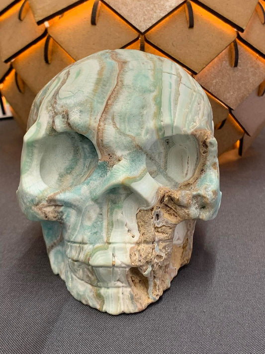 Crâne de cristal en hémimorphite