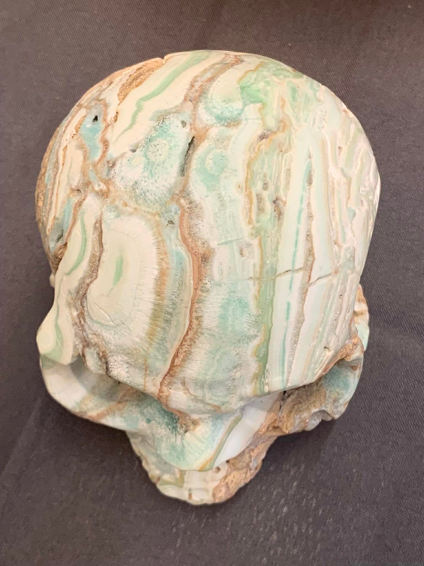 Crâne de cristal en hémimorphite
