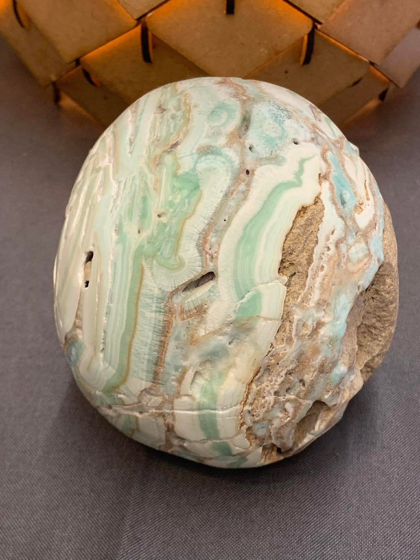 Crâne de cristal en hémimorphite