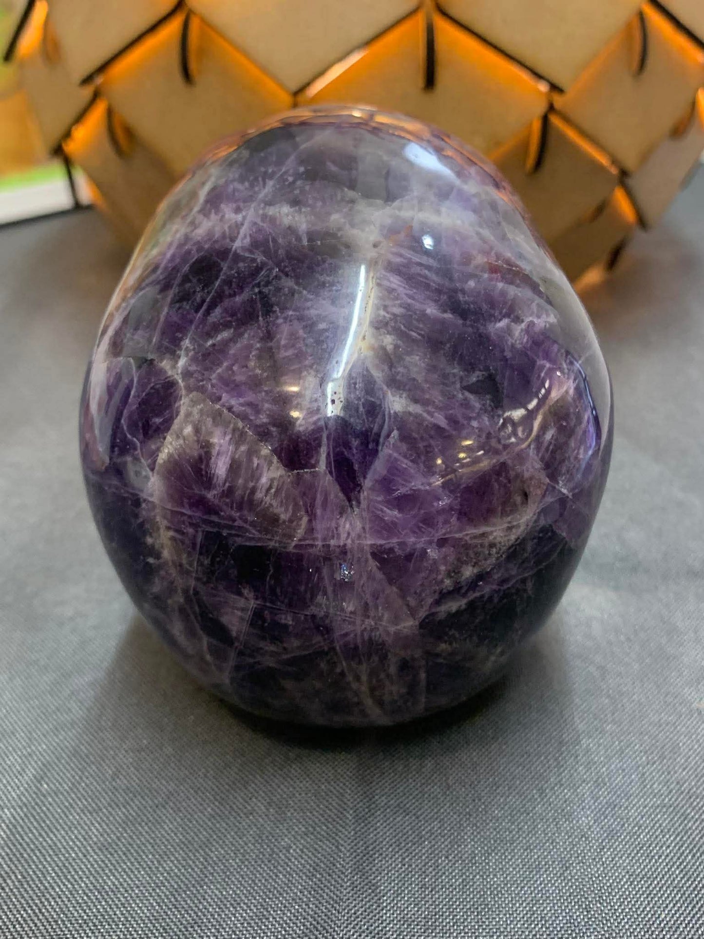 Crâne de cristal en améthyste