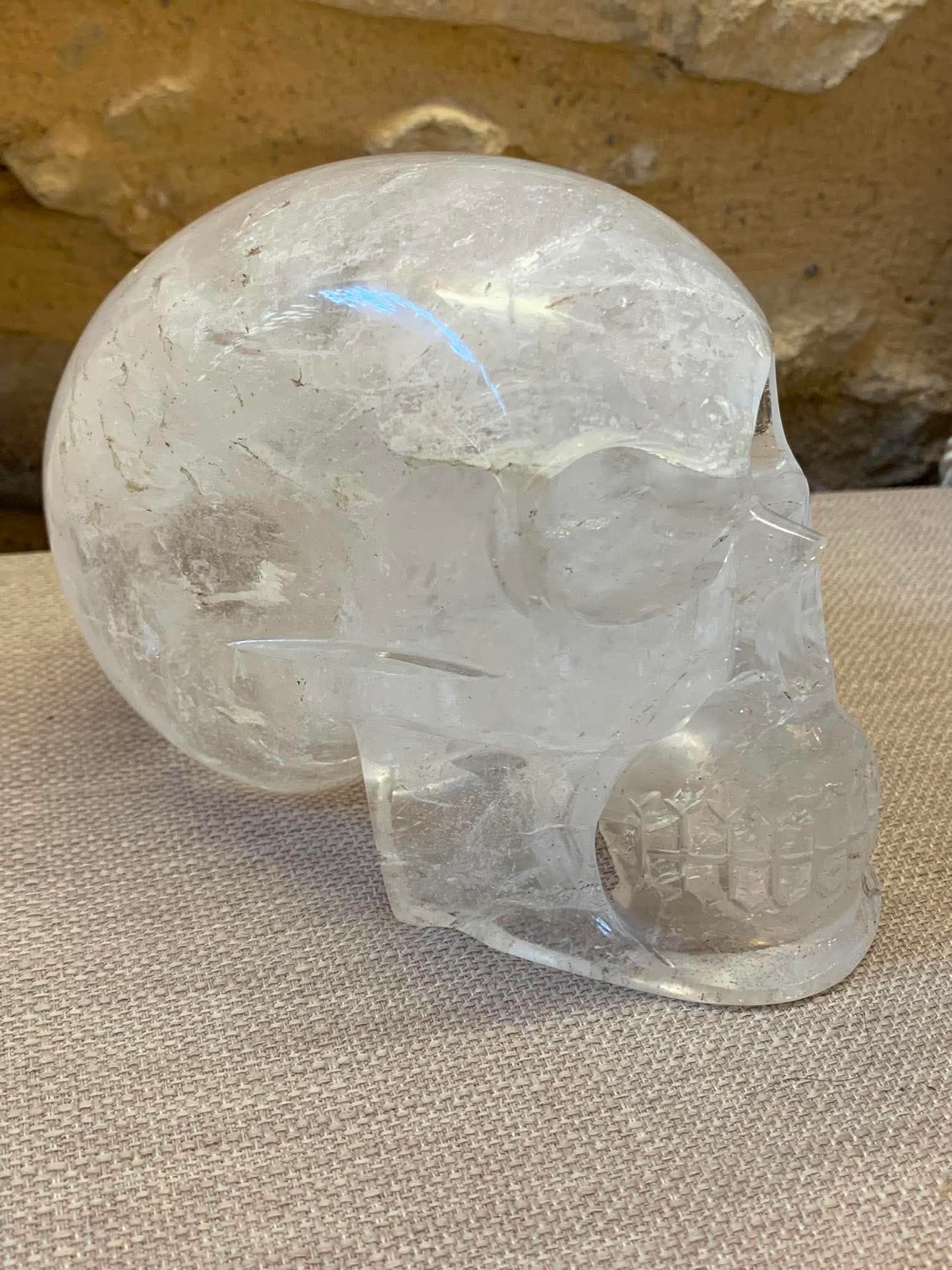 Crâne en cristal de roche de l’Himalaya