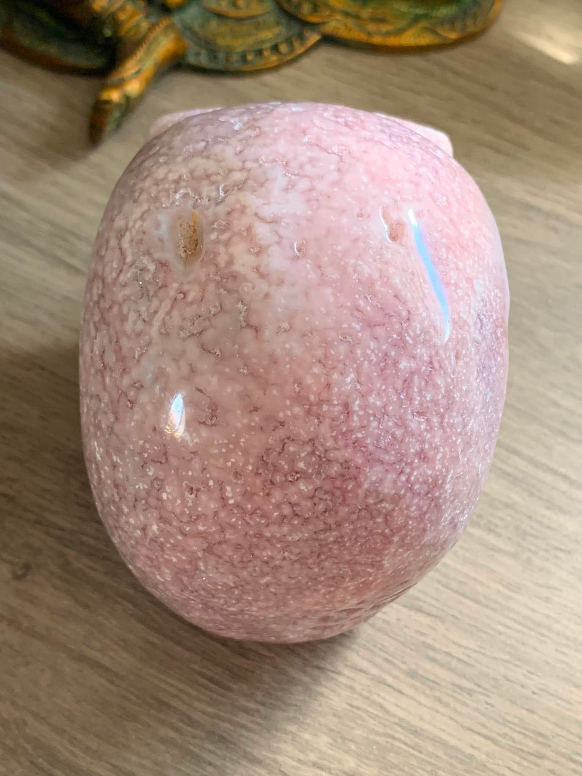 Crâne de cristal en améthyste rose