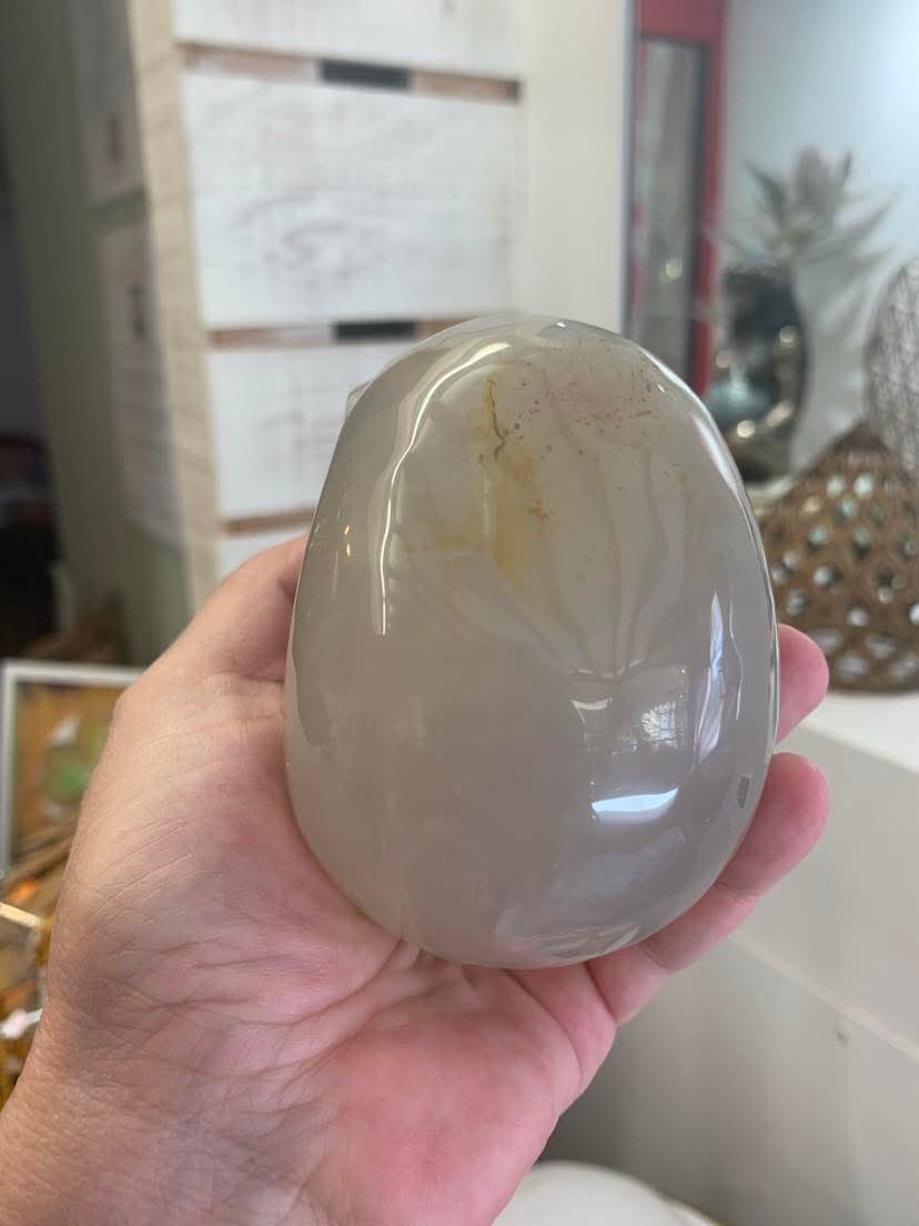 Crâne de cristal en agate