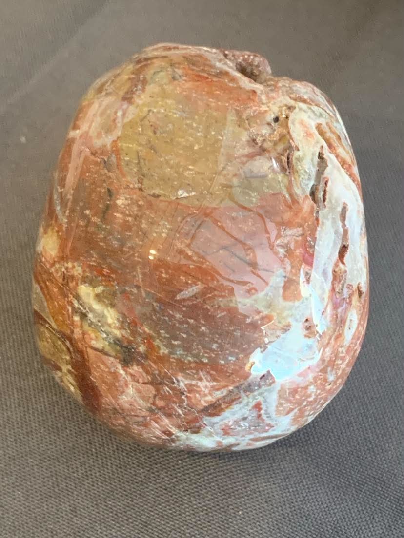 Crâne de cristal en jaspe brechique