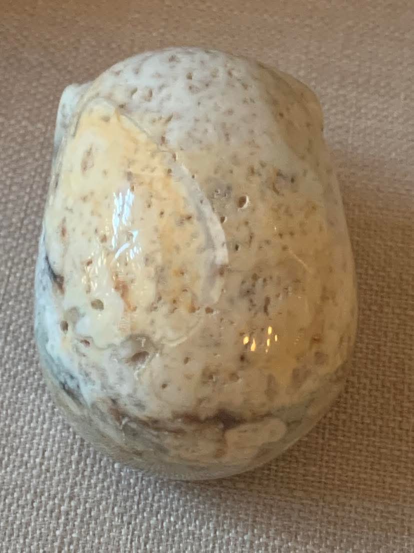 Crâne de cristal en agate blanche