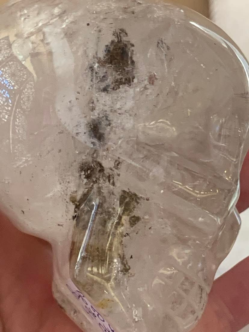 Crâne de cristal en Lodolite