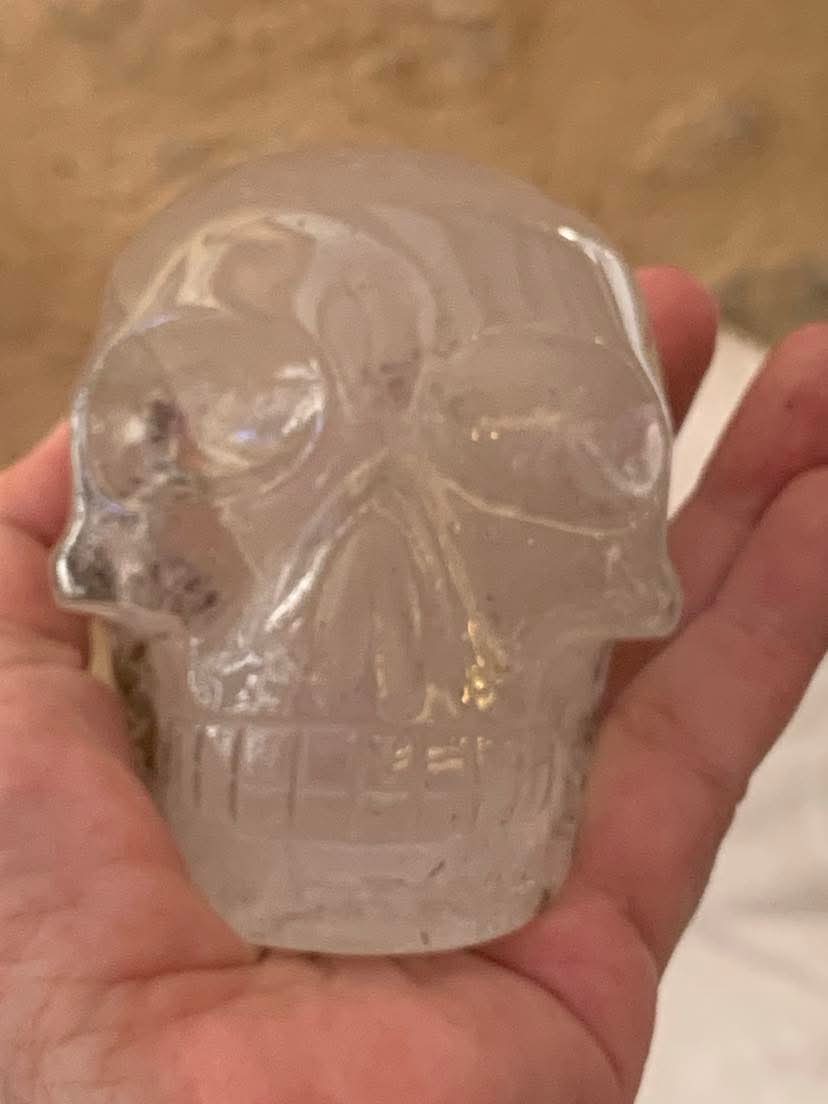 Crâne de cristal en Lodolite