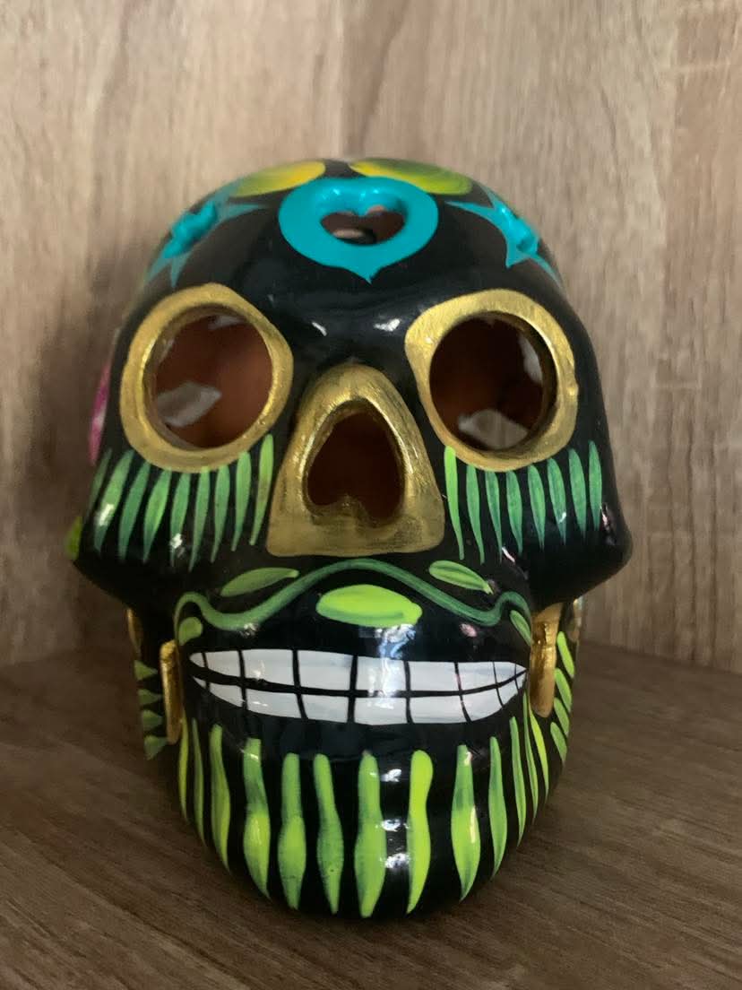 Crâne Calavera mexicain