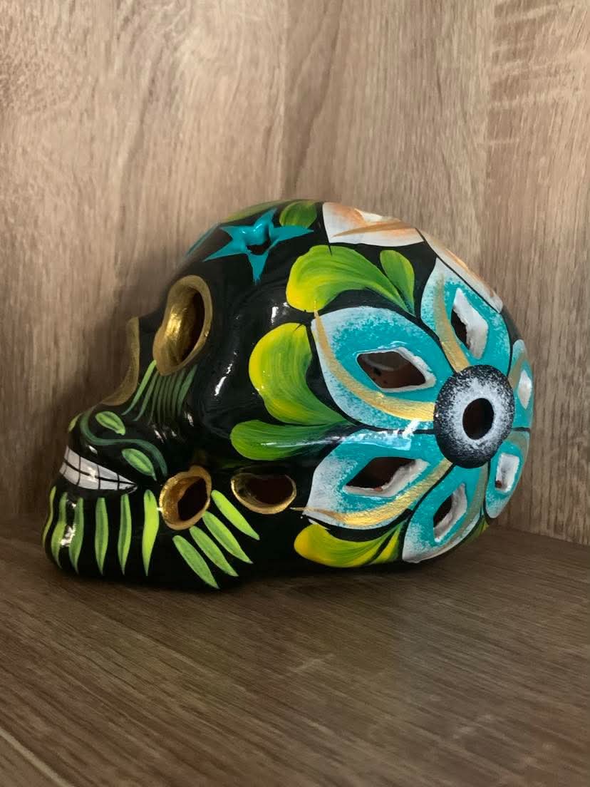 Crâne Calavera mexicain