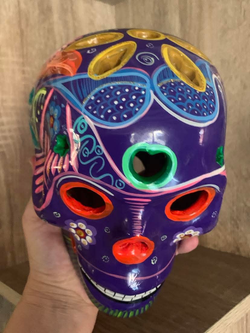 Crâne Calavera mexicain