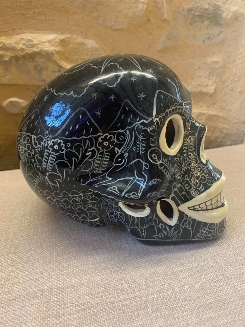 Crâne Calavera mexicain