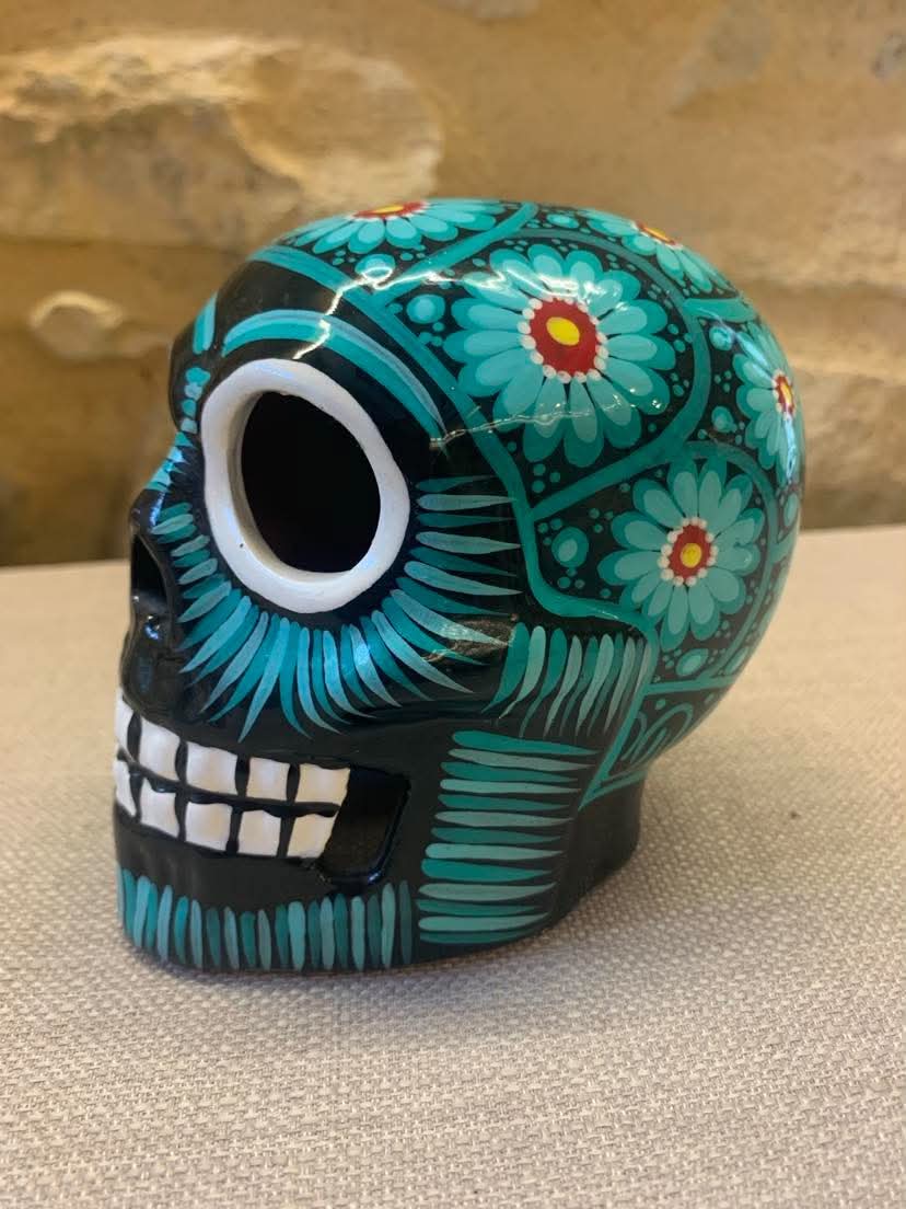 Crâne Calavera mexicain