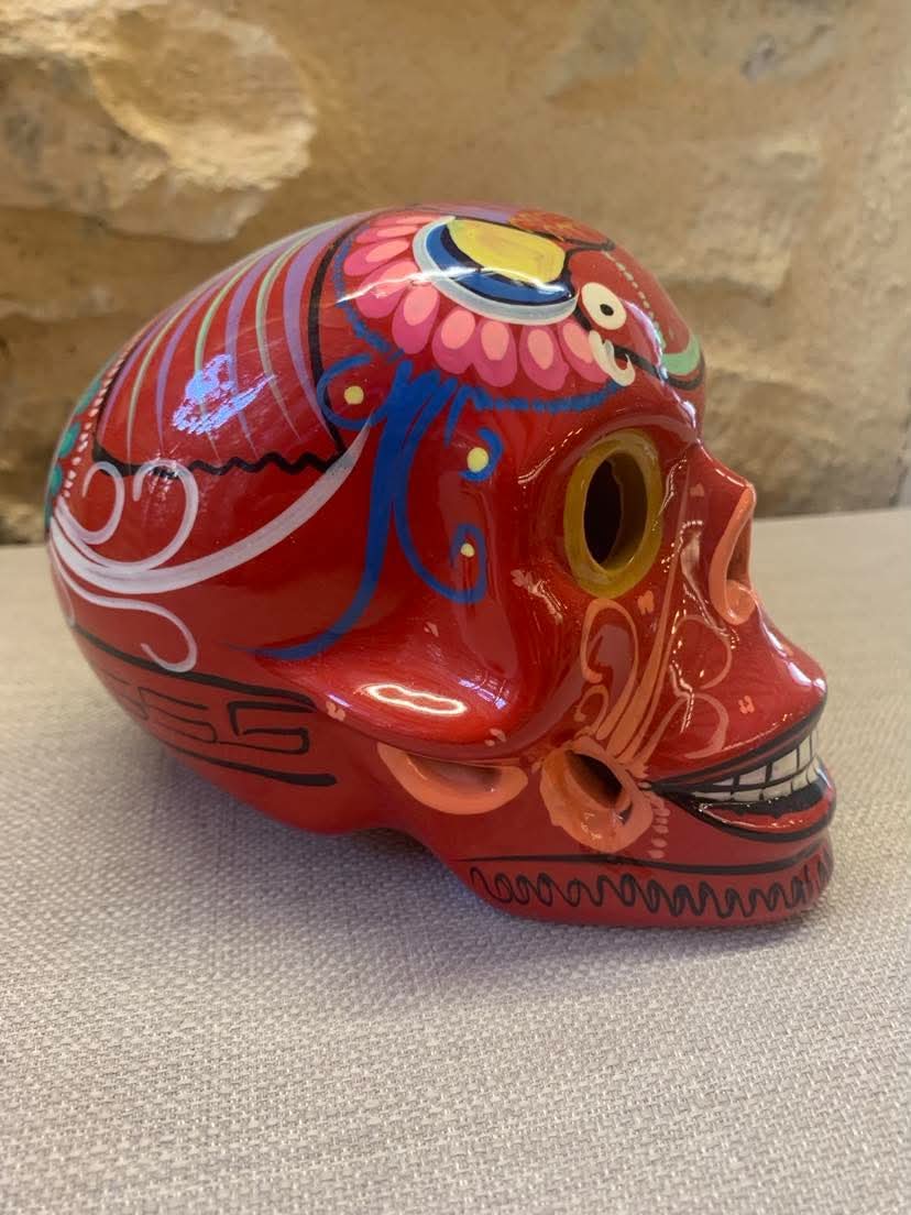 Crâne Calavera mexicain