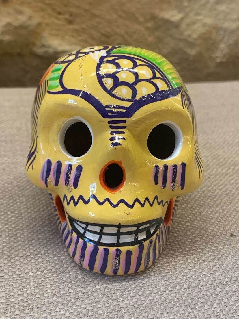 Crâne Calavera mexicain