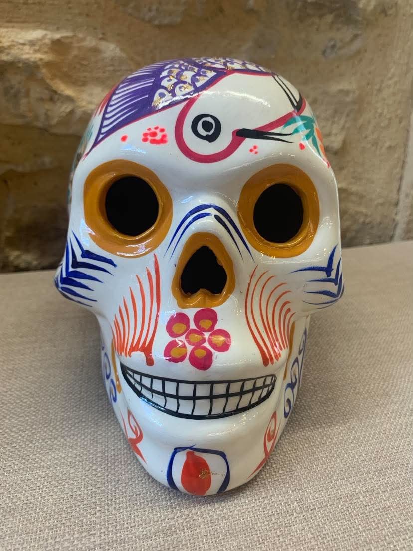 Crâne Calavera mexicain
