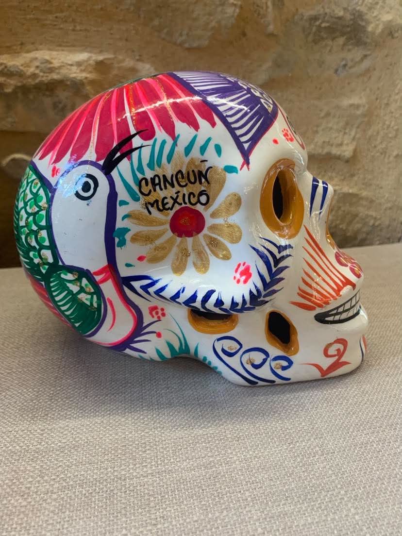 Crâne Calavera mexicain