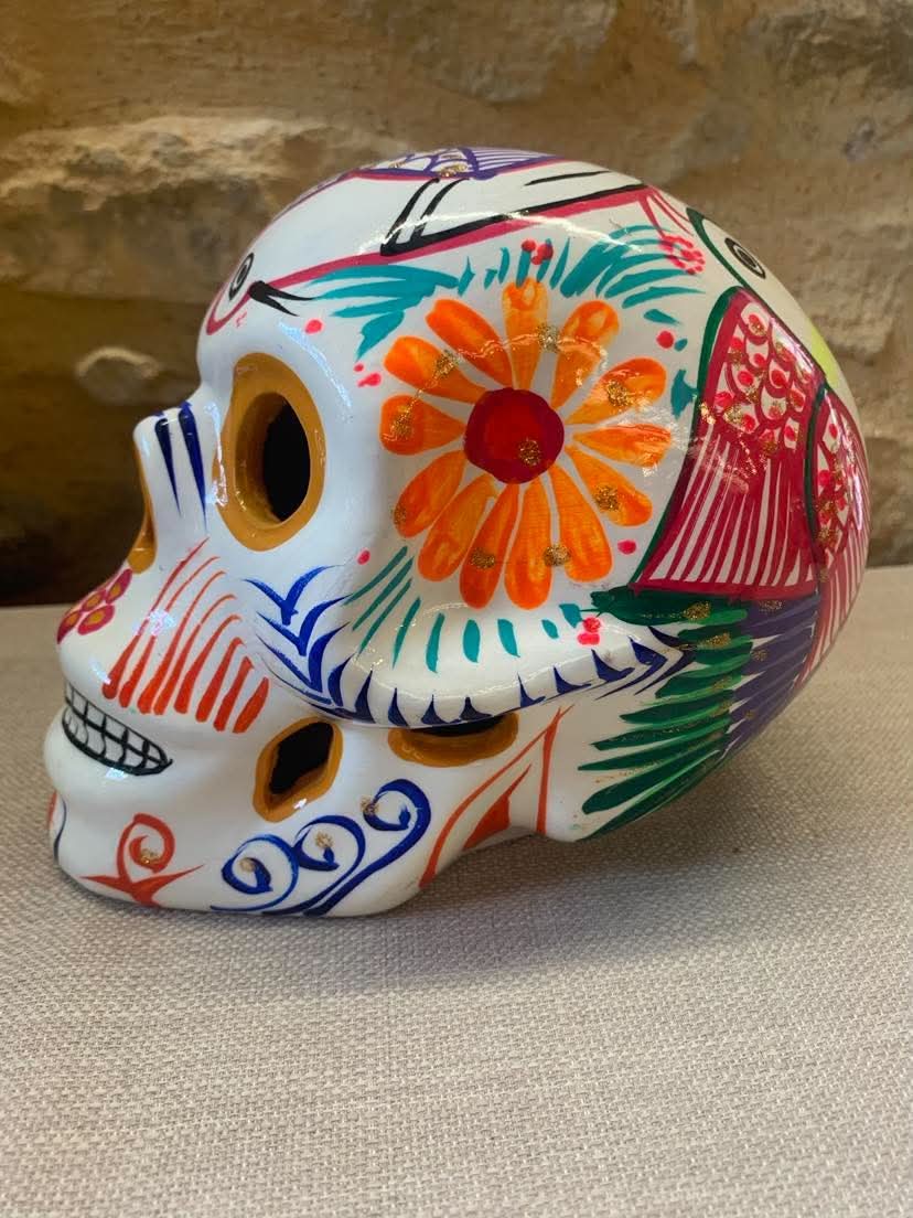 Crâne Calavera mexicain