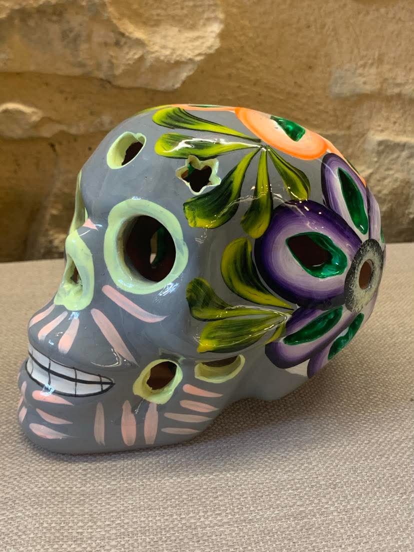 Crâne Calavera mexicain