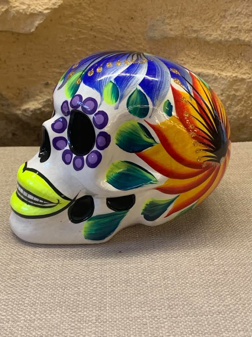 Crâne Calavera mexicain