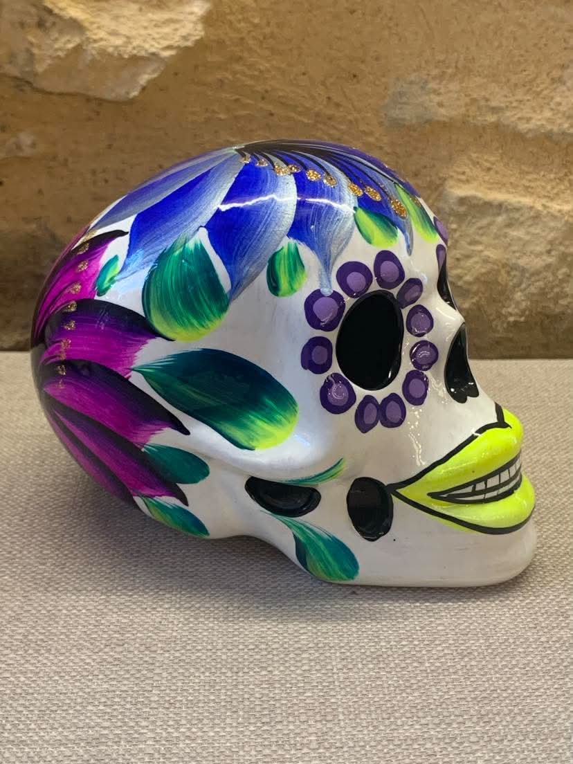 Crâne Calavera mexicain