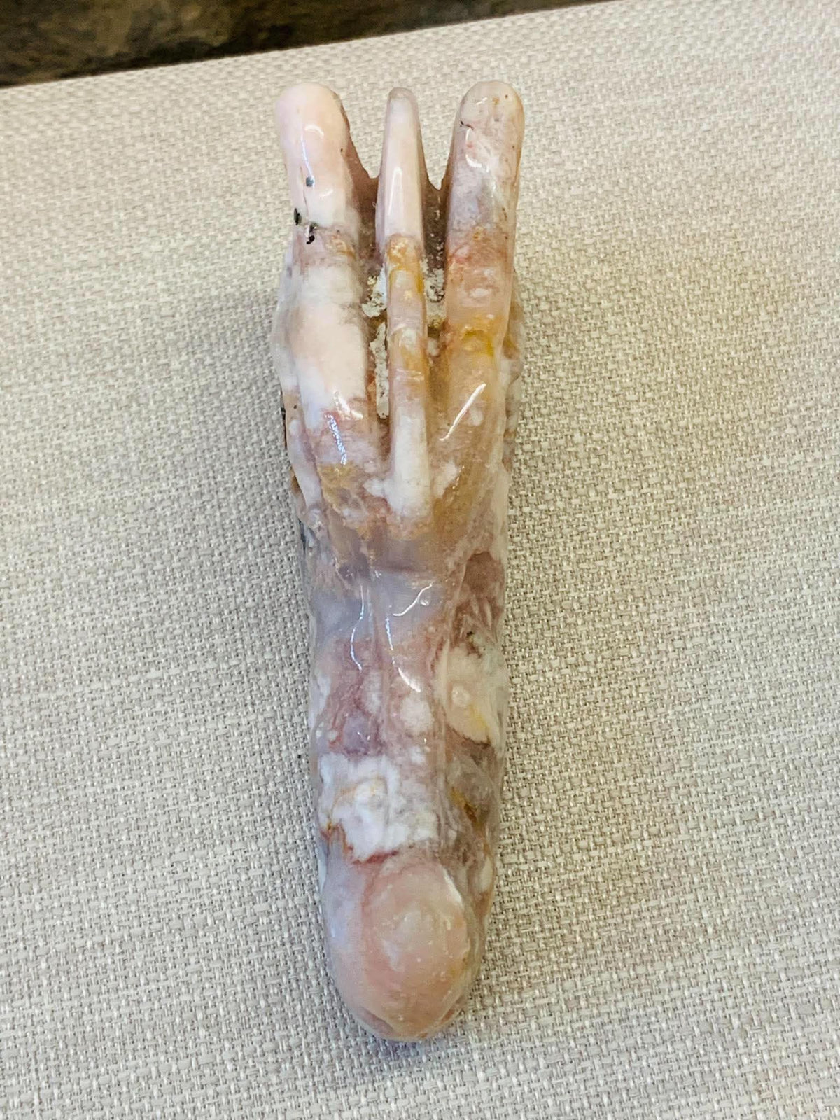 Crâne de dragon en agate fleur