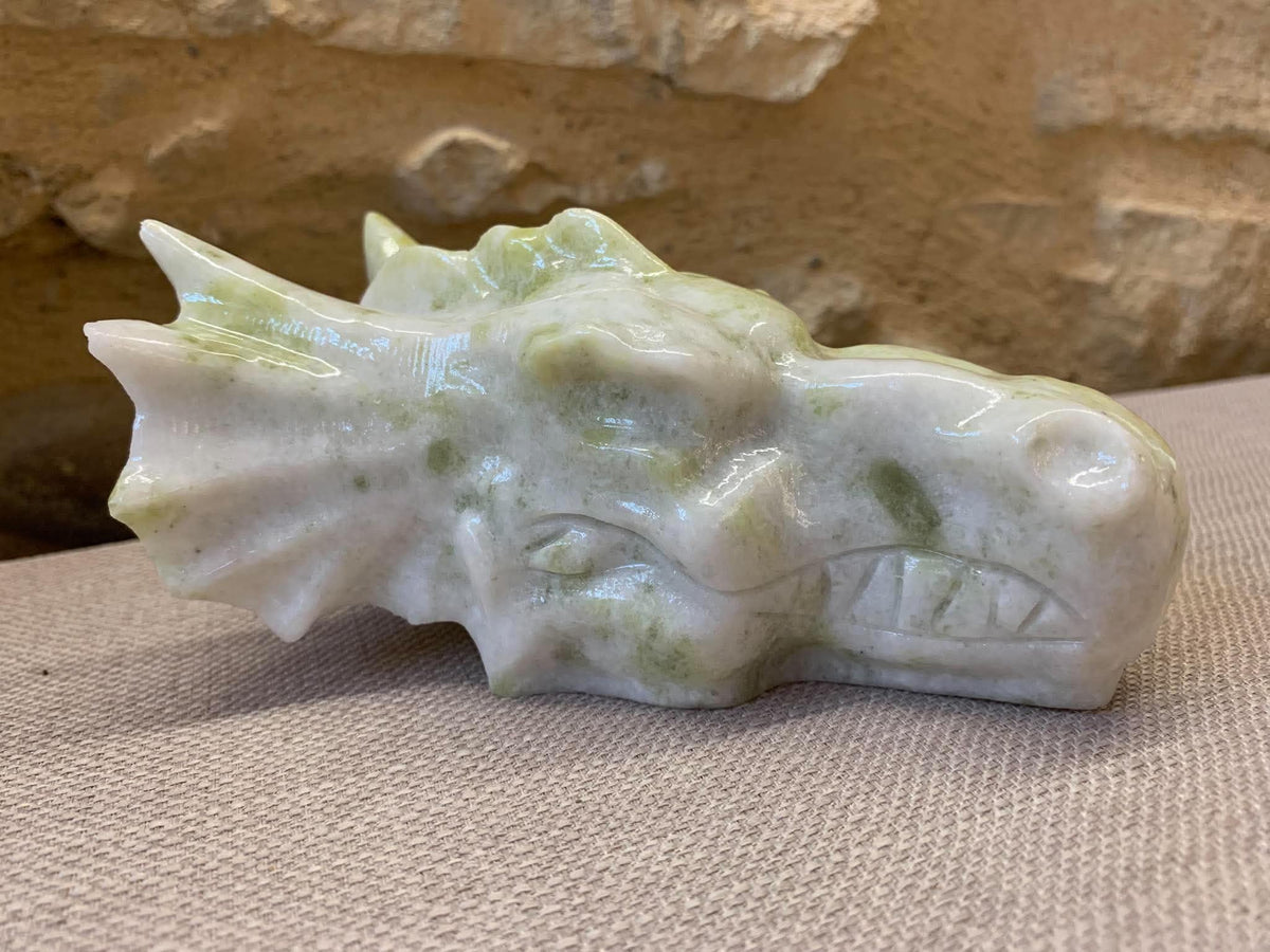 Crâne de dragon en jade. ☺️ « prix mini »
