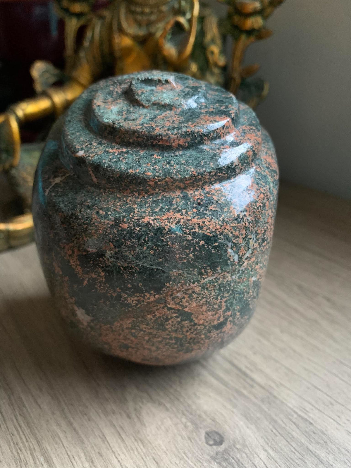 Crâne style Mongol en Unakite