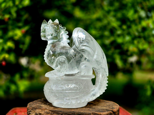 PRÉCOMMANDE Dragon d’exception en cristal de roche de l’Himalaya