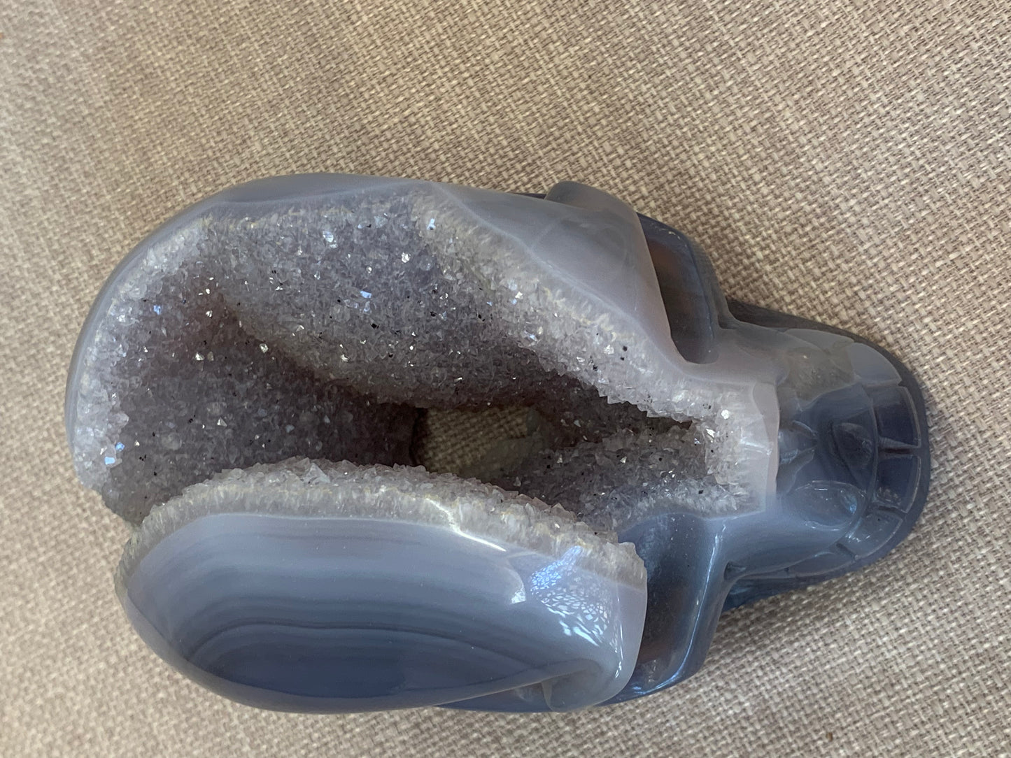 Crane d’agate druse